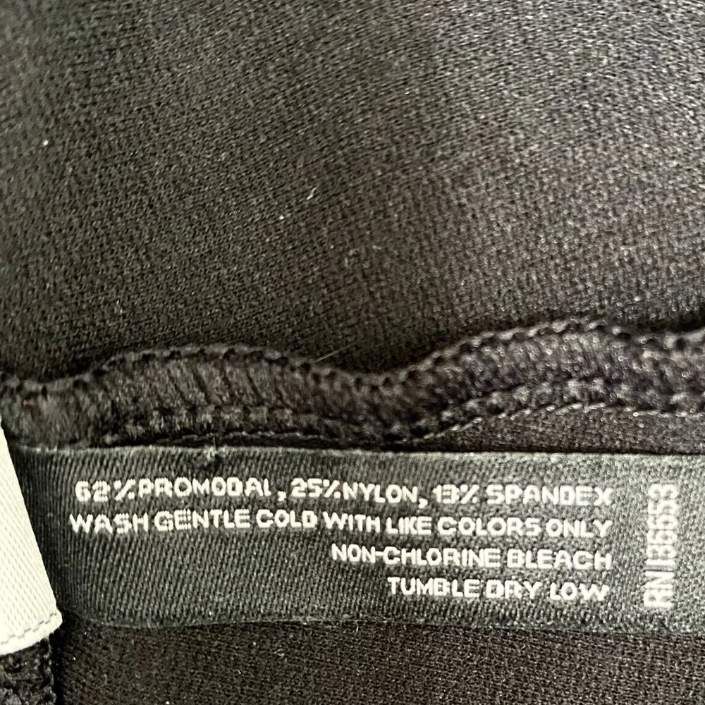 American Giant Black Ponte Slim Pant 6 - Picture 5 of 5